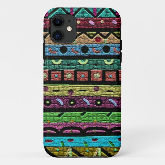 Neon Green Mosaic Case-Mate iPhone Case (Achterkant)