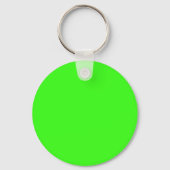 Neon Green Round Custom Keychain (Achterkant)