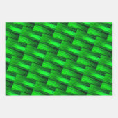 Neon Green Sci-Fi Futuristic Abstracte St. Patrick Inpakpapier Vel (Voorkant 3)