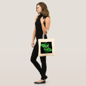 neon green skeleton Tote Bag (Devant (modèle))