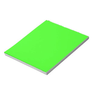 Neon Green Solid Color Notitieblok