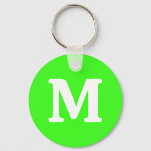 Neon Green Solid Color Sleutelhanger