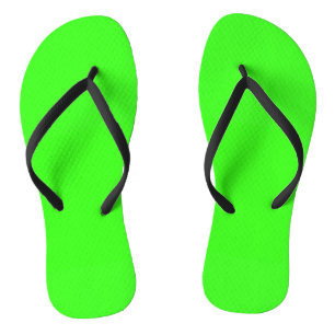 Neon Green Solid Color Teenslippers