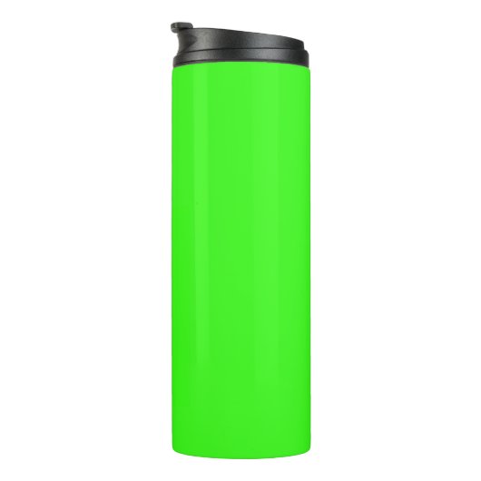 Neon Green Solid Color Thermosbeker (Geroteerd rechts)