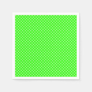 Neon Green Spotted Napkins Servet