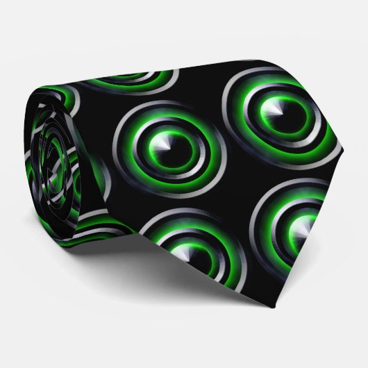 Neon Green Stropdas (Opgerold)