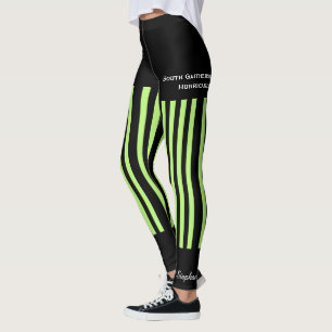 Neon Green Team Club Yoga Fake Shorts Leggings