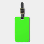 Neon Green Upscale-zwart-wit Bagagelabel (Voorkant verticaal)