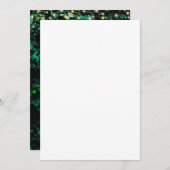 Neon Green Wall Green Invitation de fête d'anniver (Devant / Derrière)