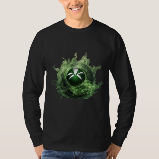Neon Green Xbox Smoke T-Shirt Designs (Devant)