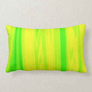 Neon Green Yellow Wash Throw kussen