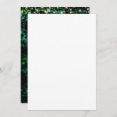 Neon Greenery Green Wall Let's Party Invitation Kaart (Voorkant / Achterkant)