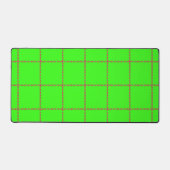 Neon Grid Desk Mat With Pink Arrows – Customizable (Recto)