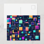 Neon Gridlock Briefkaart (Voorkant / Achterkant)