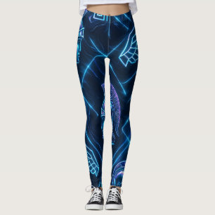 Neon Griekse Godin Actieve Kleding   Futuristische Leggings