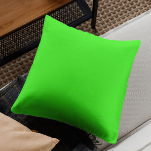 Neon Groen Effen Kleur Klassiek Kussen