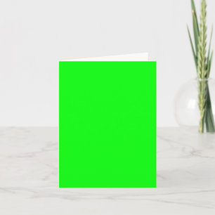 neon groen scherm, helder solide cool groet kaart
