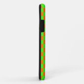 Neon Groen Sinaasappel Geruite Checkerboard  Case-Mate iPhone Case (Achterkant/rechts)