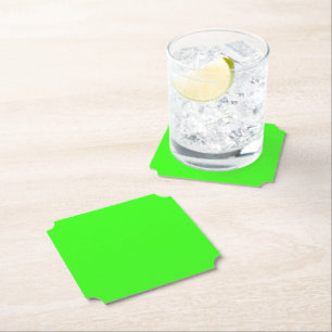Neon Groen Ticket Papier Onderzetter
