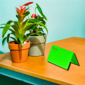 Neon groen visitekaartjes