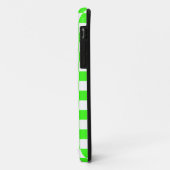 Neon Groen Wit Geruite Checkerboard  Case-Mate iPhone Case (Achterkant/links)
