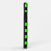 Neon Groen Zwart Geruite Checkerboard Case-Mate iPhone Case (Achterkant/rechts)