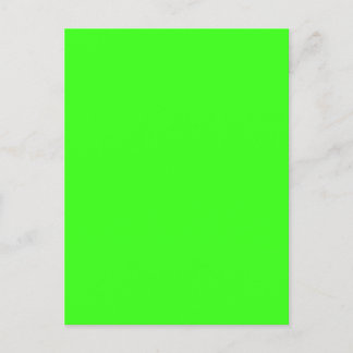 Neon Groene Aangepaste Postkaart Uitnodiging Briefkaart