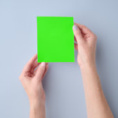 Neon groene aanpasbare flyer (Hand)