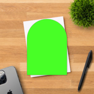 Neon groene boogvormige acryl uitnodiging – Aanpas Uitnodigingen