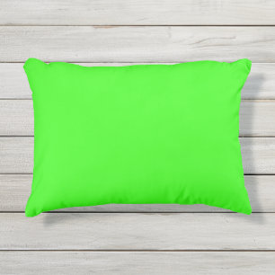 Neon groene buitenkussen