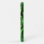 Neon groene planeten - patroon in 3D optica Case-Mate iPhone Case (Achterkant/rechts)
