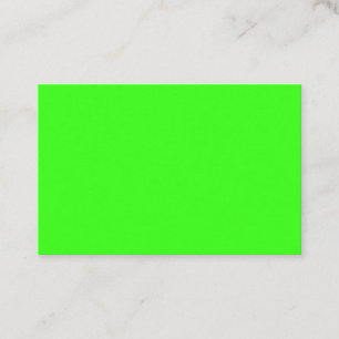 Neon groene visitekaart – op maat gemaakt visitekaartje