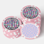 Neon Groovy Disco Ball Poker Chips (Opstapeling)
