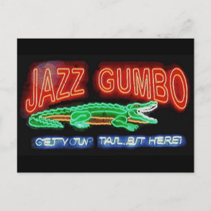 Neon Gumbo Briefkaart