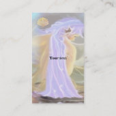 Neon Haired Mermaid Carte de visite (Dos)