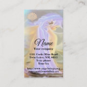 Neon Haired Mermaid Carte de visite (Devant)