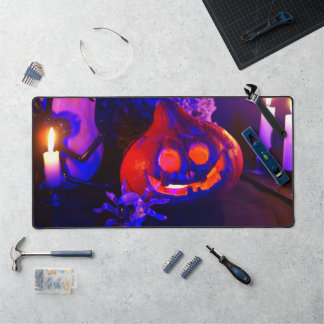 Neon Halloween pompoenen Bureaumat