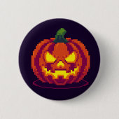 Neon Halloween Ronde Button 5,7 Cm (Voorkant)