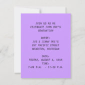 NEON HANDS "JOIN US" GRADUATION ARTITY INVITATION KAART (Achterkant)