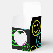 Neon Happy Face Collage Gift Box Bedankdoosjes (Geopend)