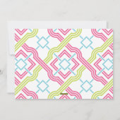 Neon Happy Joy Typography Carte photo de Noël (Dos)