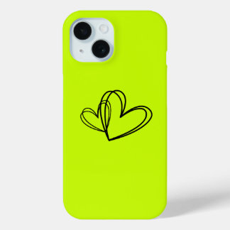 Neon Hart Hoesje | Minimale Liefde Esthetische Cov