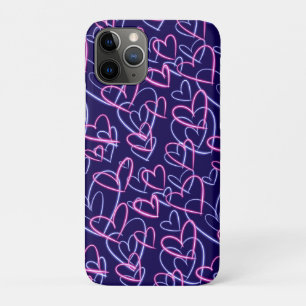 Neon Harten iPhone 11 Pro Hoesje