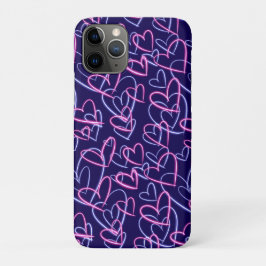 Neon Hearts iPhone 11 Pro Hoesje