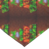 Neon heeft een heel prettig kerstfeest tafelkleed (Gekanteld)