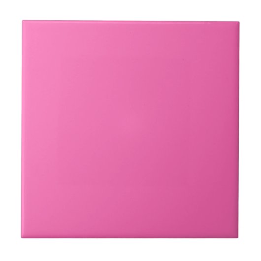Neon Heet Roze Stevige Kleur | Klassiek | Elegant Tegeltje (Voorkant)