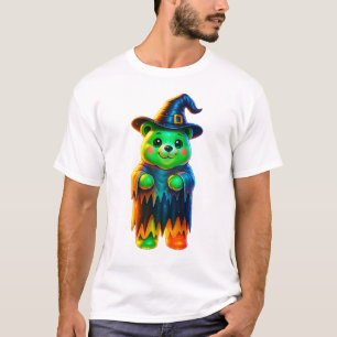 Neon Heksenbeer Halloween T-shirt