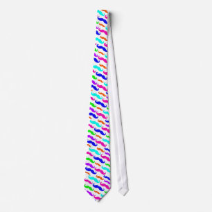 Neon heldere kleuren snufjes stropdas