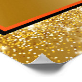 Neon Herfst Autumn past Tekst en Kleur aan Poster (Hoek)