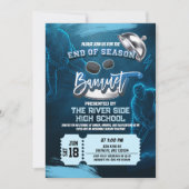 Neon Hockey Fin de saison Banquet Party Invitation (Devant)